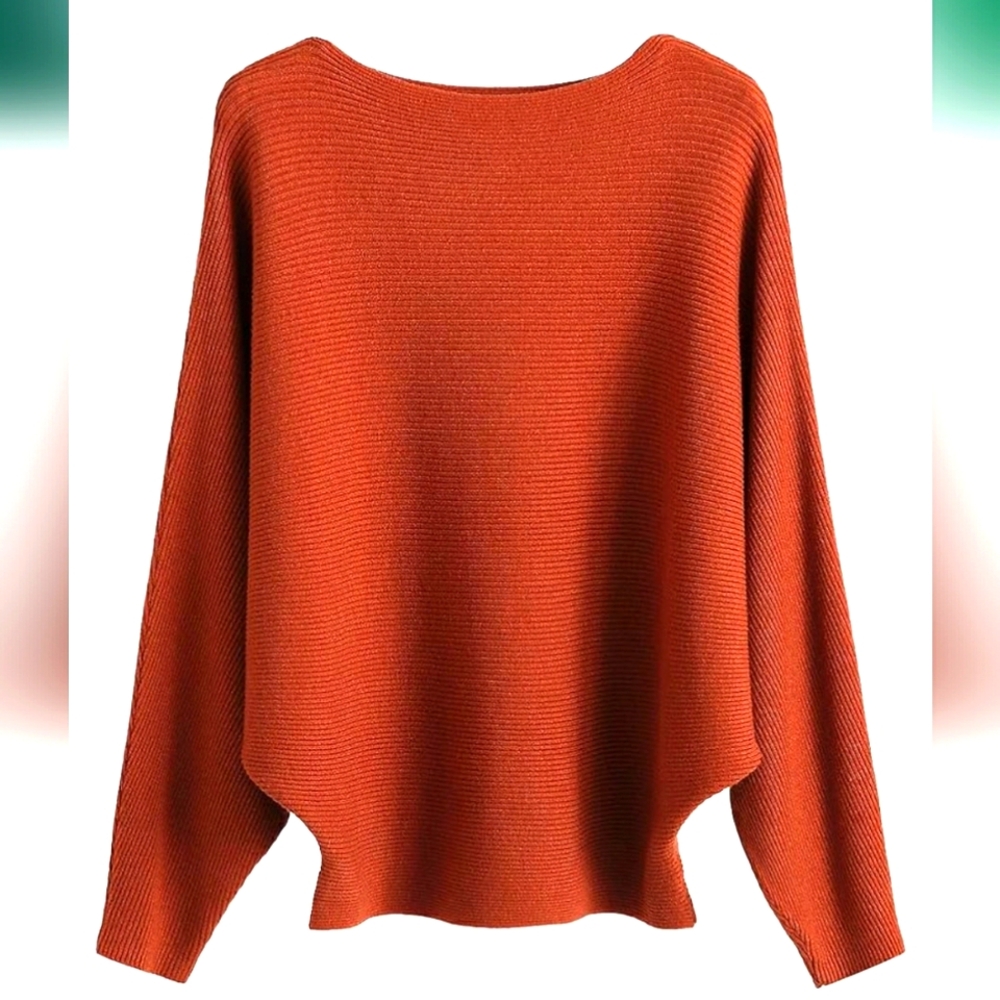 Ckikiou Womens Lightweight Oversized Boat Neck Sweater. - Picture 3 of 3